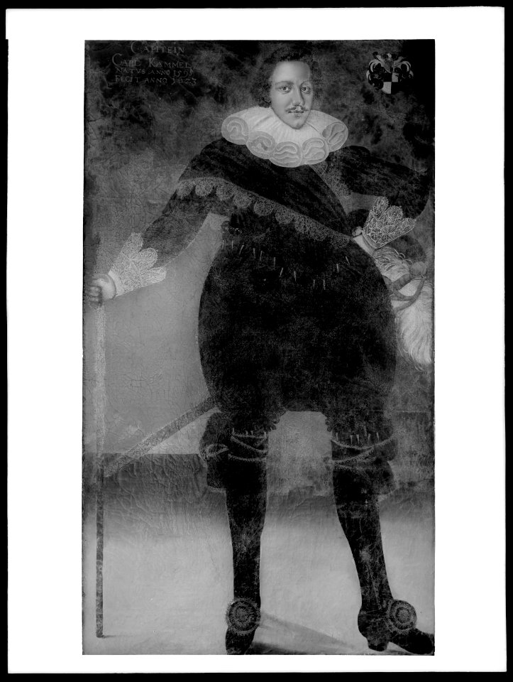 Porträtt från 1623, avfotograferat kring 1915 - Skoklosters slott - 43069