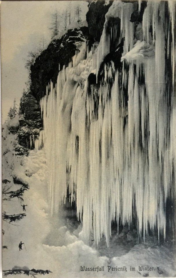 Postcard of Peričnik Falls