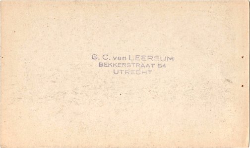 Postcard De Madonnacrypte in Coemeterium Majus verso