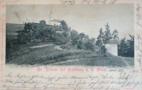 Postcard of Sveti Urban 1901
