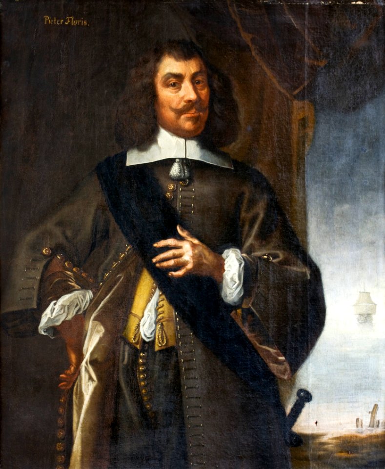 Porträtt, amiralen Pieter Floriszoon - Skoklosters slott - 87576