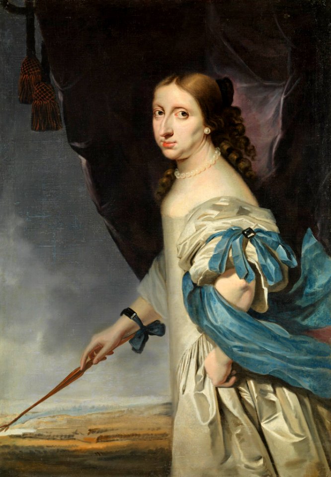 Porträtt, Drottning Kristina av Sverige, 1661 - Skoklosters slott - 91446