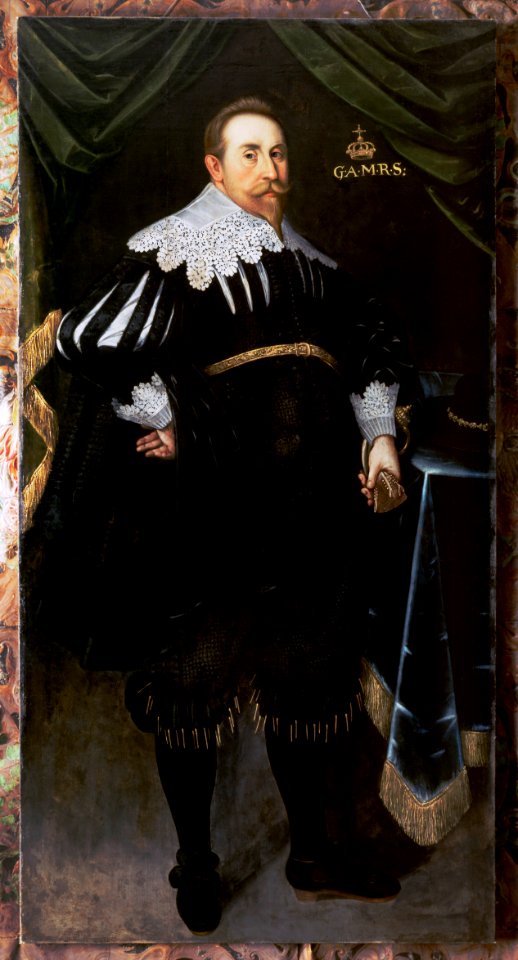 Porträtt. Gustav II Adolf. Elbfas - Skoklosters slott - 4850