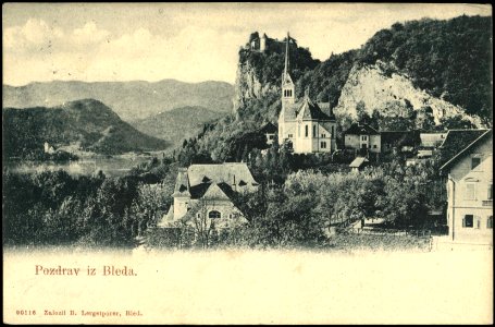 Postcard of Lake Bled 1906