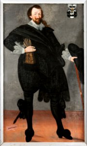 Porträtt. Herman Wrangel. Togs till utställningen Skokloster gods - 400 år - Skoklosters slott - 87820