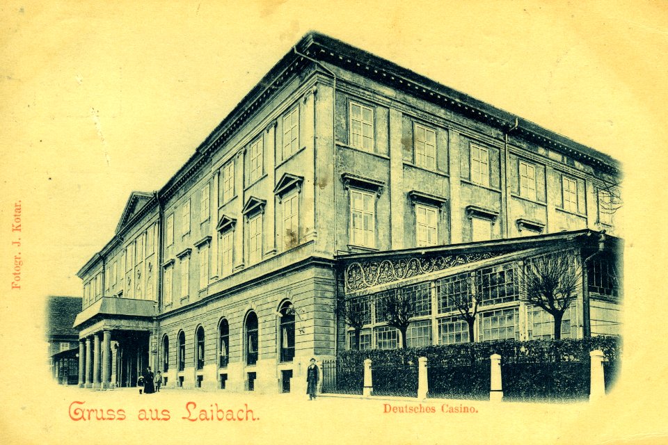 Postcard of Ljubljana, Kazina 1895-1900