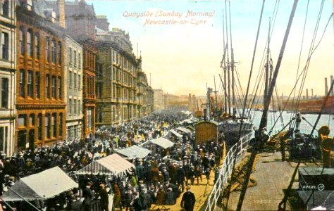 Postcard of Quayside, Newcastle photo