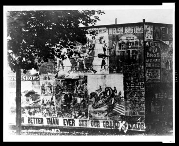 Posters advertising Welsh Brothers Circus, Mifflin, Pennsylvania LCCN99471768