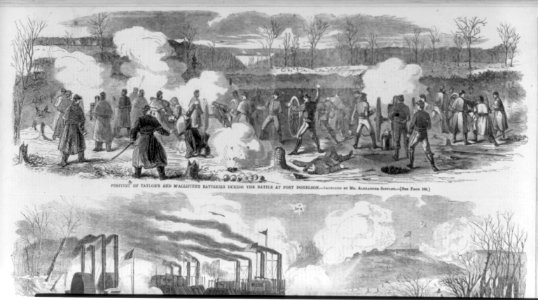 Position of Taylor's and McAllister's batteries during the battle at Fort Donelson (12-16 Feb. 1862) LCCN99614229