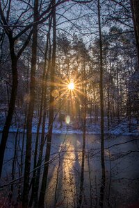 Mirroring cold winter
