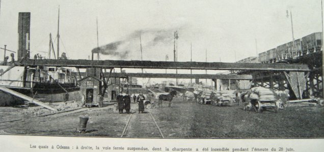 Potemkin mutiny Odessa port key and all infrastructure which was compleetly destroed by mobs during revolt