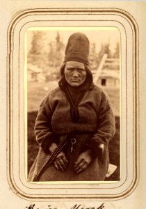 Porträtt av Karin Merak, 28 år gammal, Sjokksjokk. Lotten von Düben 1868 - Nordiska Museet - NMA.0033133 1
