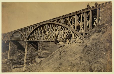 Potomac Creek Bridge, Aquia Creek & Fredericksburgh (sic) Railroad, April 18,1863 LCCN2006683271