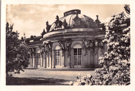 Potsdam - Sanssouci, Alemanha, Meados do Sec. XX, Castelo de Sans-Souci 2, Arquivo de Villa Maria, Angra do Heroísmo, Açores.