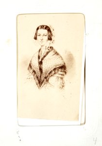 Porträtt på Friederika Wallis. Johanna Kempes mamma - Hallwylska museet - 107582