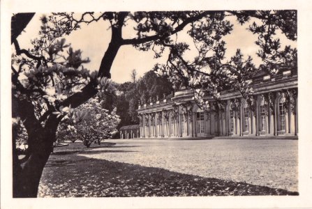 Potsdam, Alemanha, Meados do Sec. XX, O Castelo de Sans-Souci, Arquivo de Villa Maria, Angra do Heroísmo, Açores.