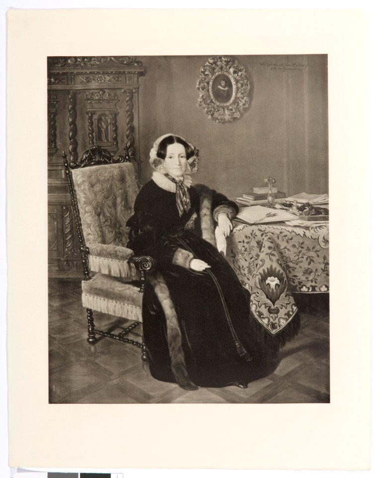 Porträtt på Wilhelmina von Hallwyl född Gumoëng - Hallwylska museet - 102288