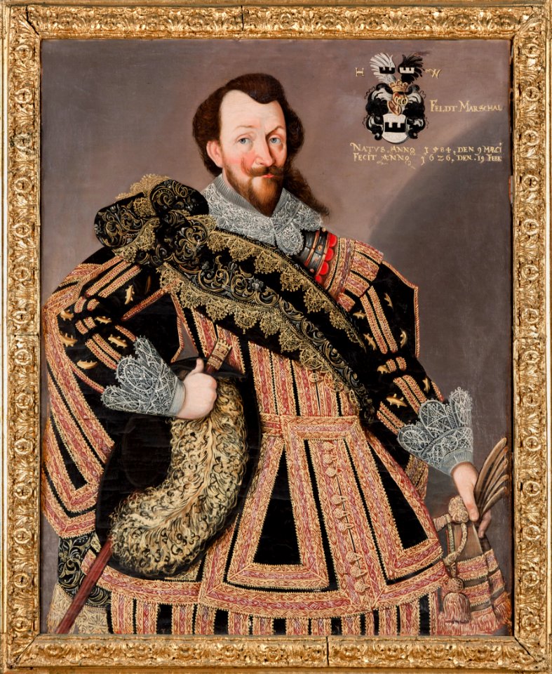 Porträtt, Herman Wrangel. Togs till utställningen Skokloster gods - 400 år - Skoklosters slott - 87822