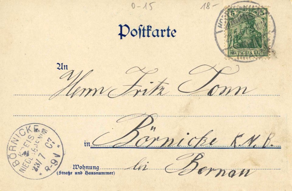 Potsdam, Brandenburg - Tabakskollegium (back) (Zeno Ansichtskarten)