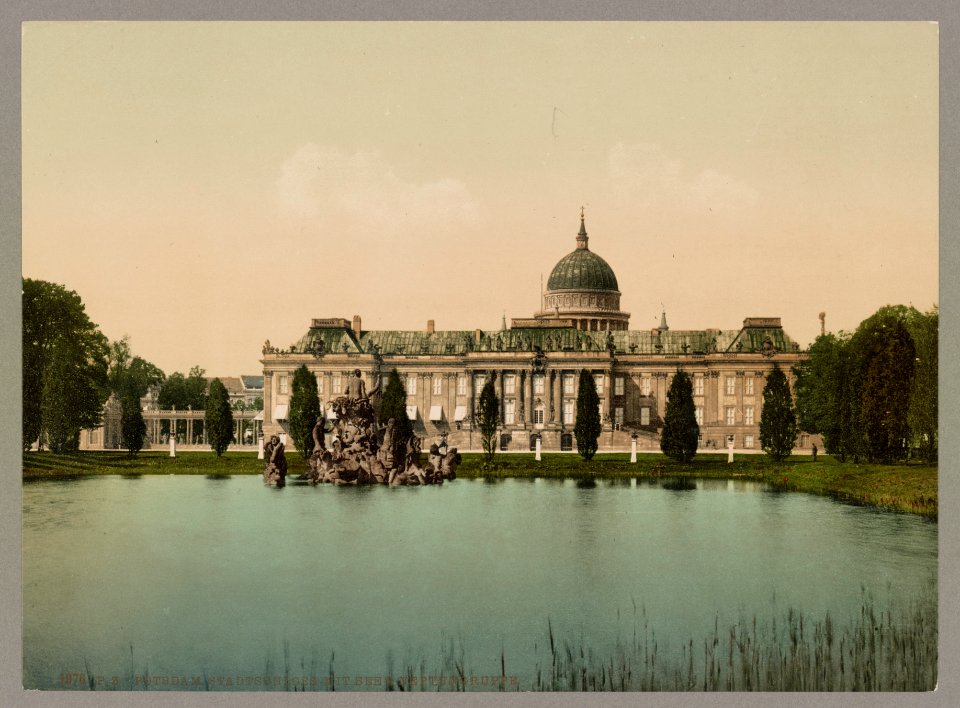 Potsdam. Stadtschloss mit See & Neptungruppe LOC ppmsca.52620