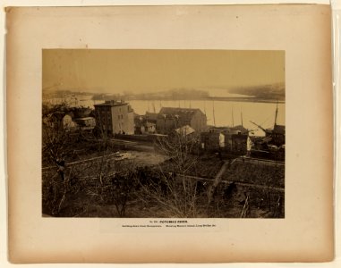 Potomac River, looking down from Georgetown, showing Mason's Island, Long Bridge, &c LCCN2004680126