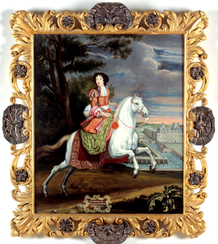 Porträtt. Ryttarporträtt. Catrine de Neuville Comtesse d´Armagnacq - Skoklosters slott - 56658