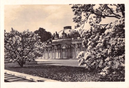 Potsdam - Sanssouci, Alemanha, Meados do Sec. XX, Castelo de Sanssouci 4, Arquivo de Villa Maria, Angra do Heroísmo, Açores.
