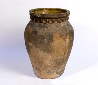 Pottery storage jar