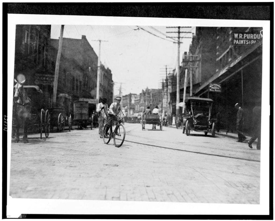 Postal Telegraph boy, Danville, Va. That night he refused to show me through the Red Light District, said the manager did not permit them to go on such errands. A Western Union boy (tallest LOC cph.3c21884