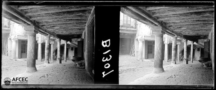 Porxos a Santa Coloma de Queralt (AFCEC GAUSACHS B 01307)