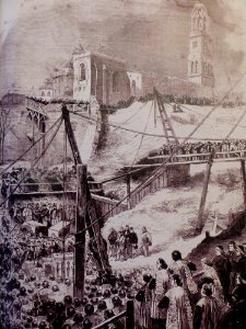 Pose de la première pierre de Fourvière