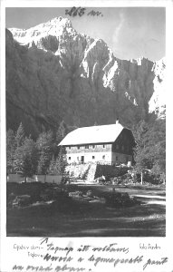 Postcard of Aljaž Lodge 1938
