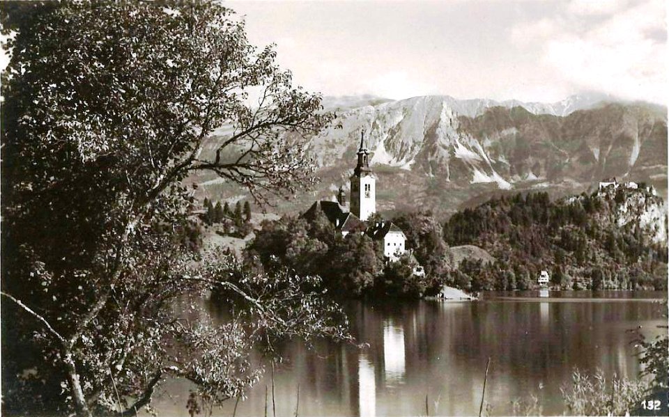 Postcard of Bled 1920s