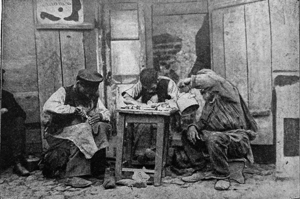 Pouliční ševci-židé v Kyjevě (1913)