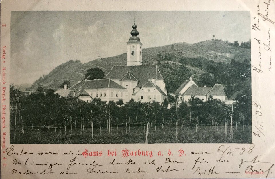 Postcard of Kamnica 1898