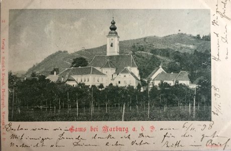 Postcard of Kamnica 1898