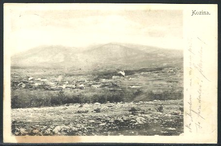 Postcard of Kozina 1909