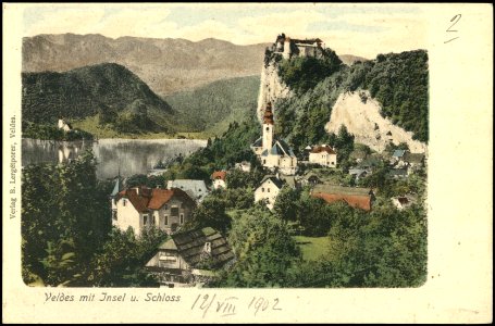 Postcard of Lake Bled 1902