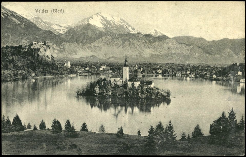 Postcard of Lake Bled 1908 (2)