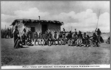 Pow-wow of Indian chiefs at Yuma reservation LCCN2012646825