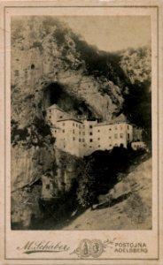 Postcard of Predjama Castle 1890