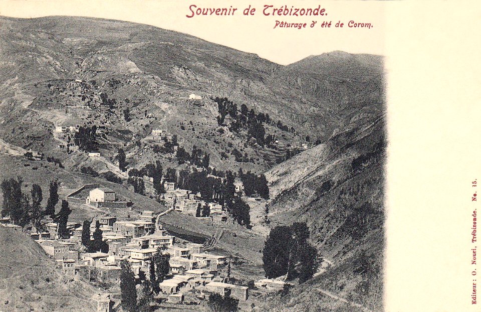 Postcard of Summer grazing in Corum, Trebizond