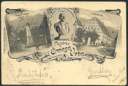 Postcard of Črni Vrh 1902