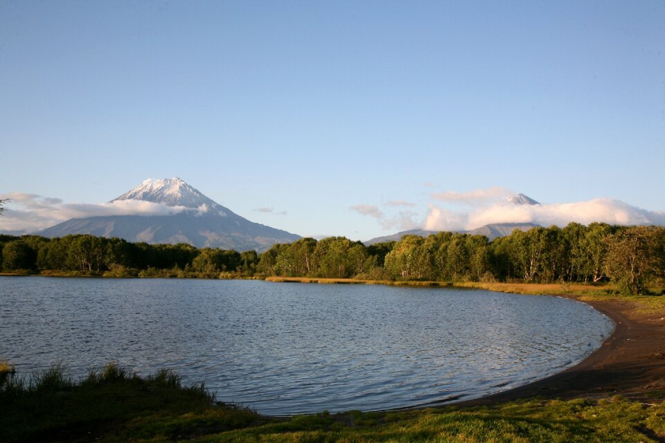 Lake autumn landscape