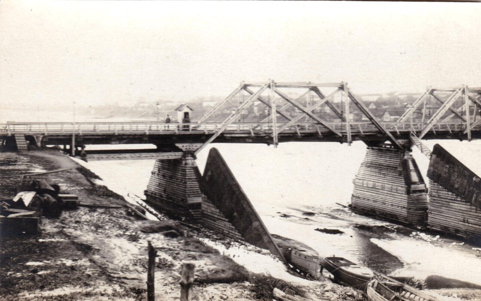 Połacak, Dźvinski most. Полацак, Дзьвінскі мост (F. Krauskopf, 1918) (2)