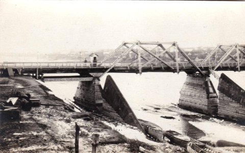 Połacak, Dźvinski most. Полацак, Дзьвінскі мост (F. Krauskopf, 1918) (2)