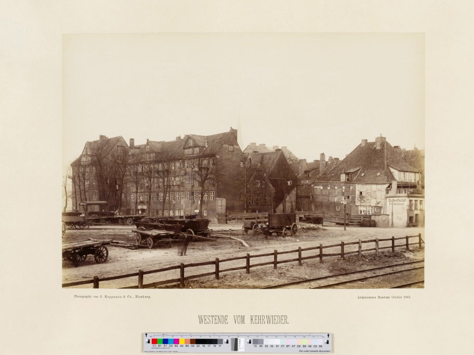 PPN799327638 Hamburg 1883 Brook von Osten aus gesehen (1883)