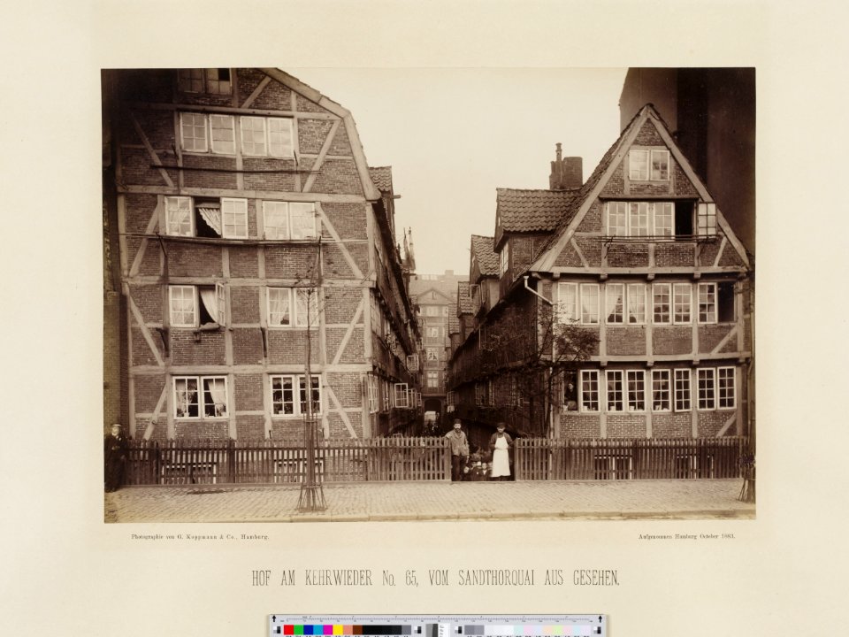 PPN799327638 Hamburg 1883 Dovenfleth von der Mitte aus gesehen (1883)