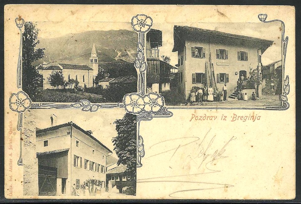 Postcard of Breginj 1905