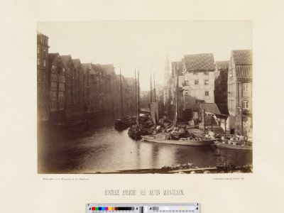 PPN799327638 Hamburg 1883 Lauenburgs Speicher von den Mühren aus gesehen (1883)